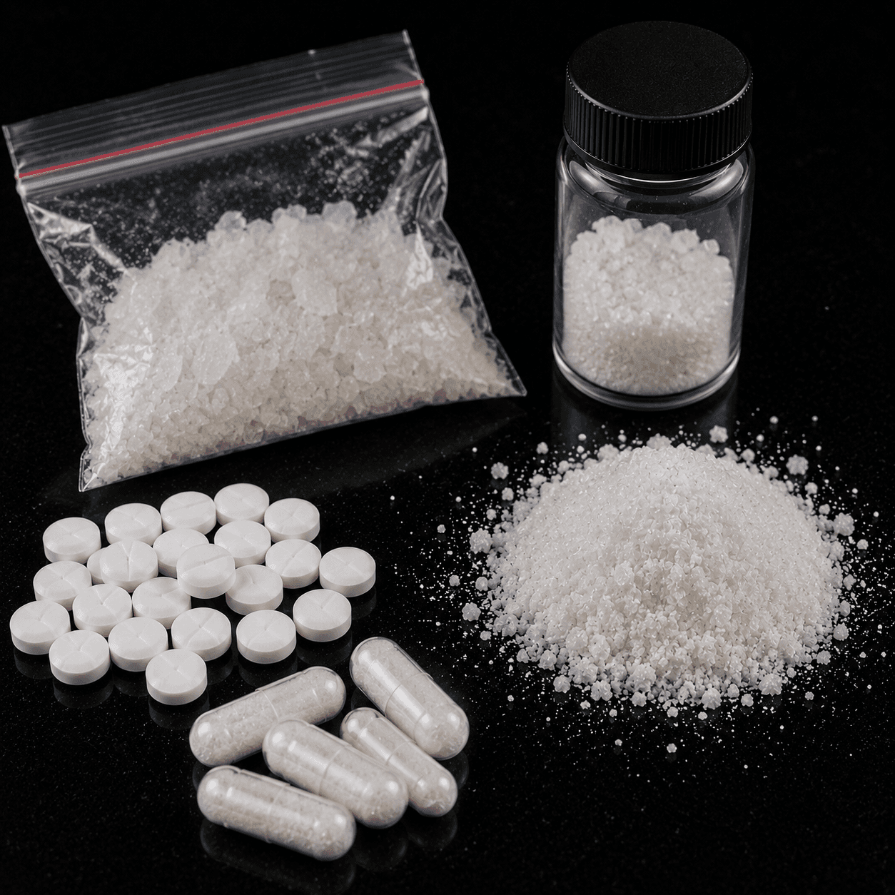 Amphetamine compound forms — founder-provided scientific education visual