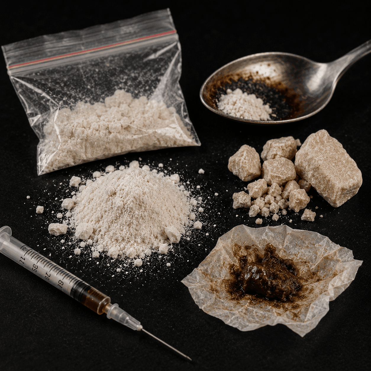 Heroin compound visual — founder-provided scientific education visual