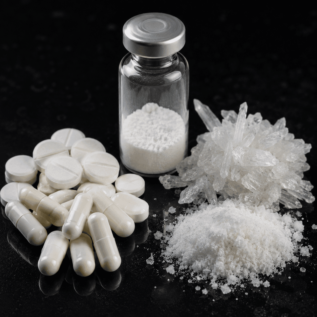 Ketamine pharmaceutical vial and forms — founder-provided scientific education visual